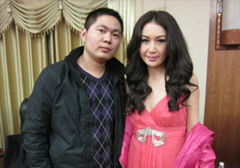 广州长征与明星合影