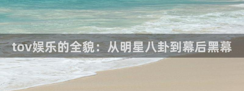 长征娱乐：tov娱乐的全貌：从明星八卦到幕后黑幕