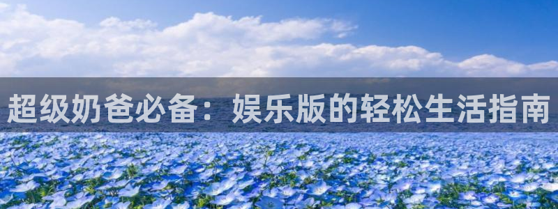 长征娱乐：超级奶爸必备：娱乐版的轻松生活指南
